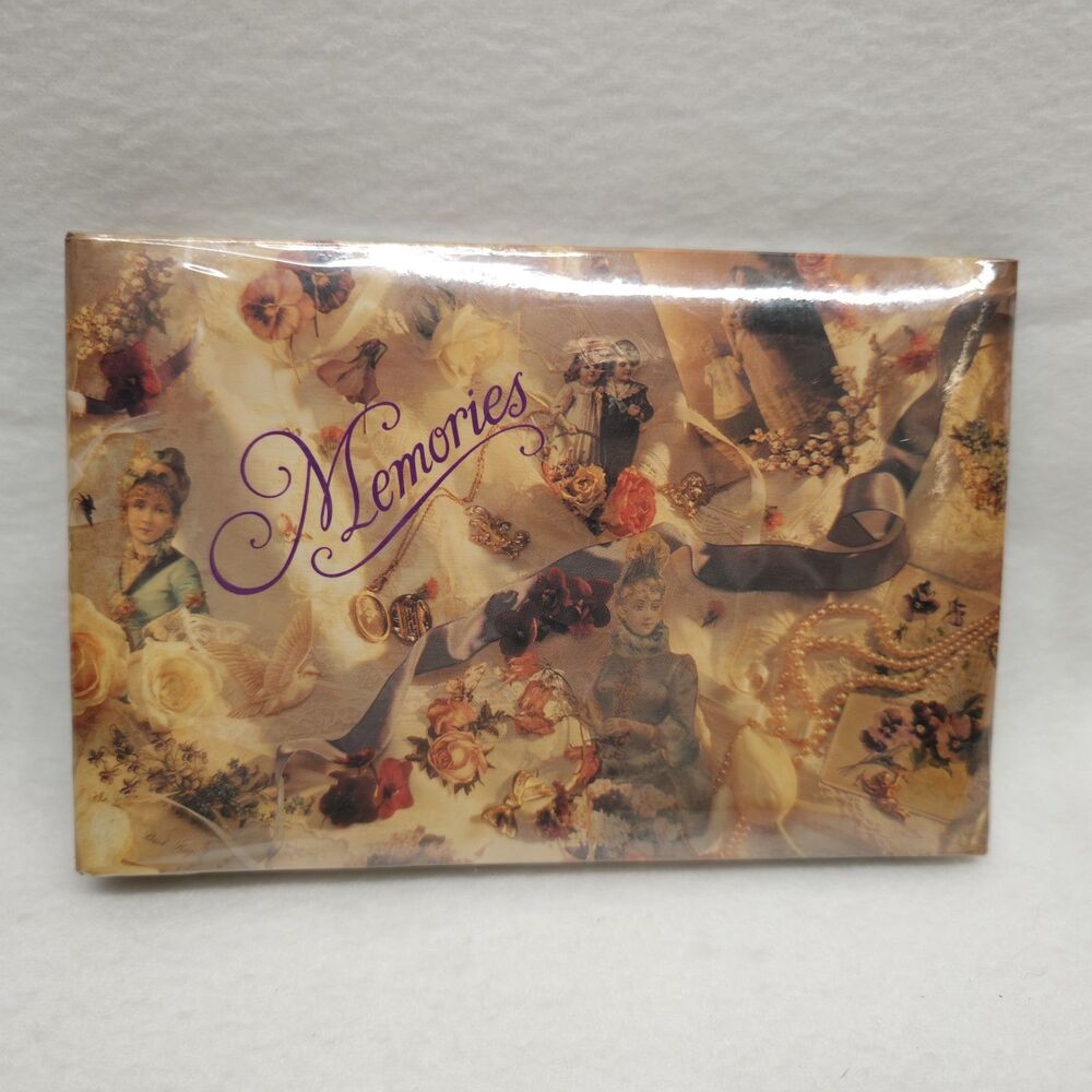NOS Vintage Memories 4x6 Photo Album Holds 40 Photos Sealed Floral Victorian New